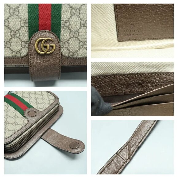 Authentic GUCCI Ophidia Compartment Messenger Canvas Shoulder Bag 1126-121424 - Picture 7 of 12